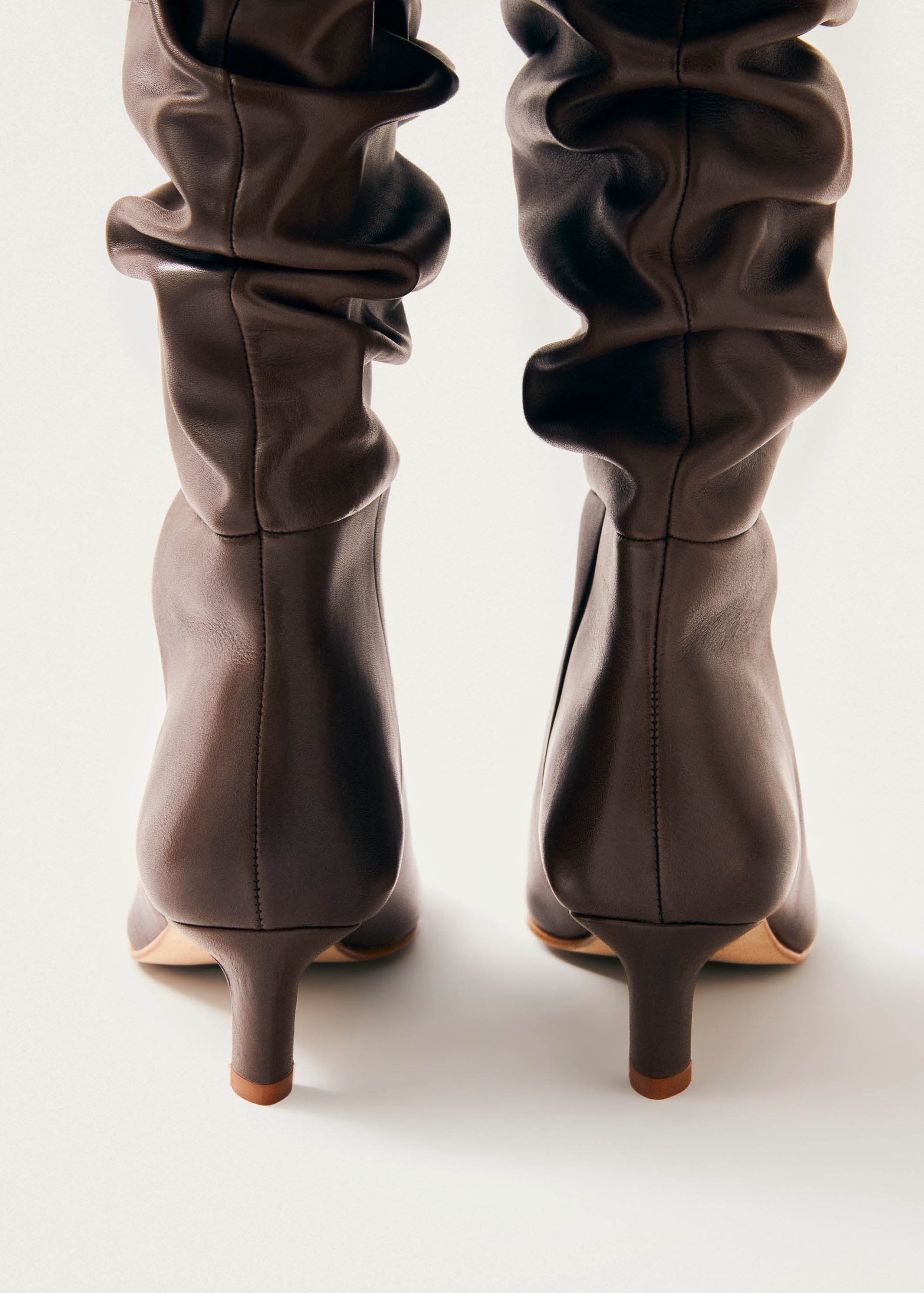 Kalila Brown Leather Boots - Image 5