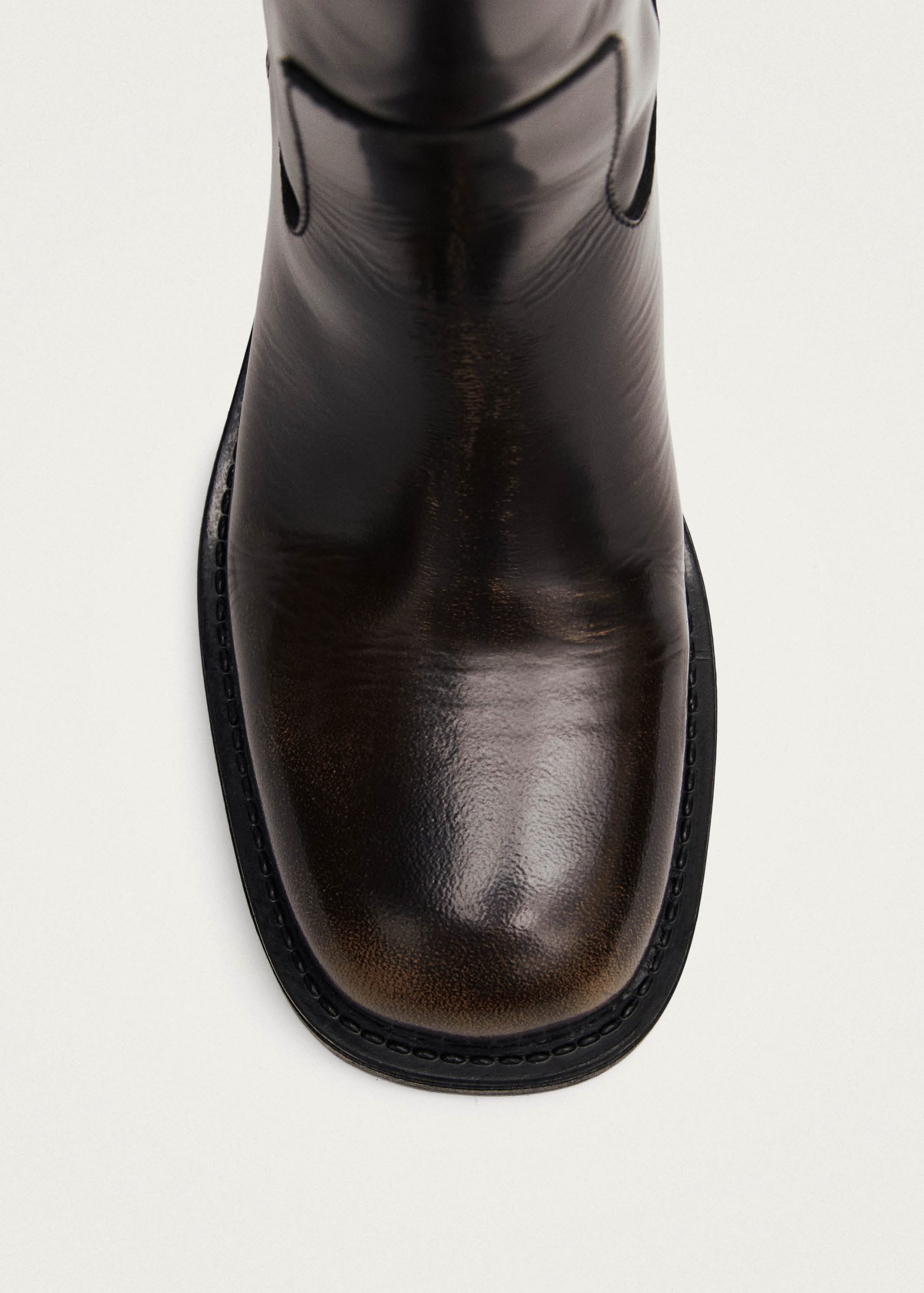 Sajan Brown Leather Boots - Image 6