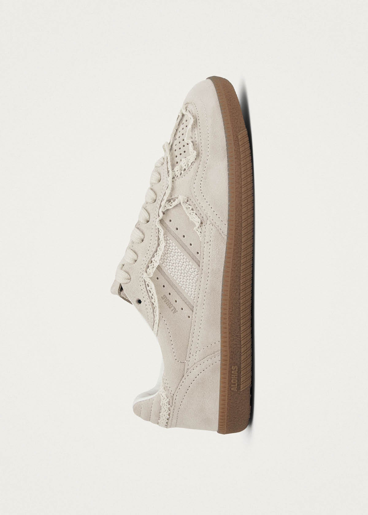 Tb.490 Crochet Cream Leather Sneakers - Image 6