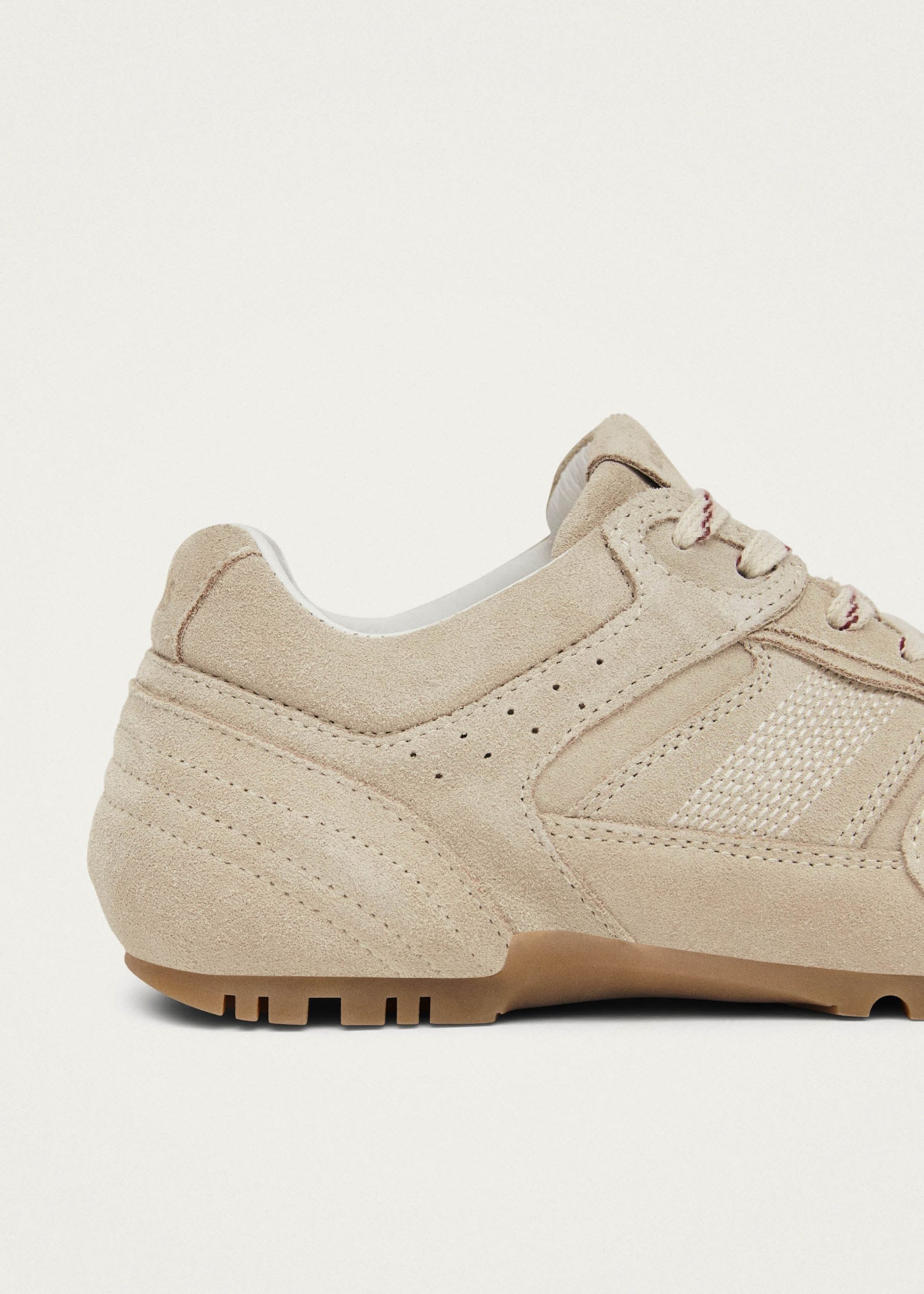 Tb.56 Suede Cream Leather Sneakers - Image 7