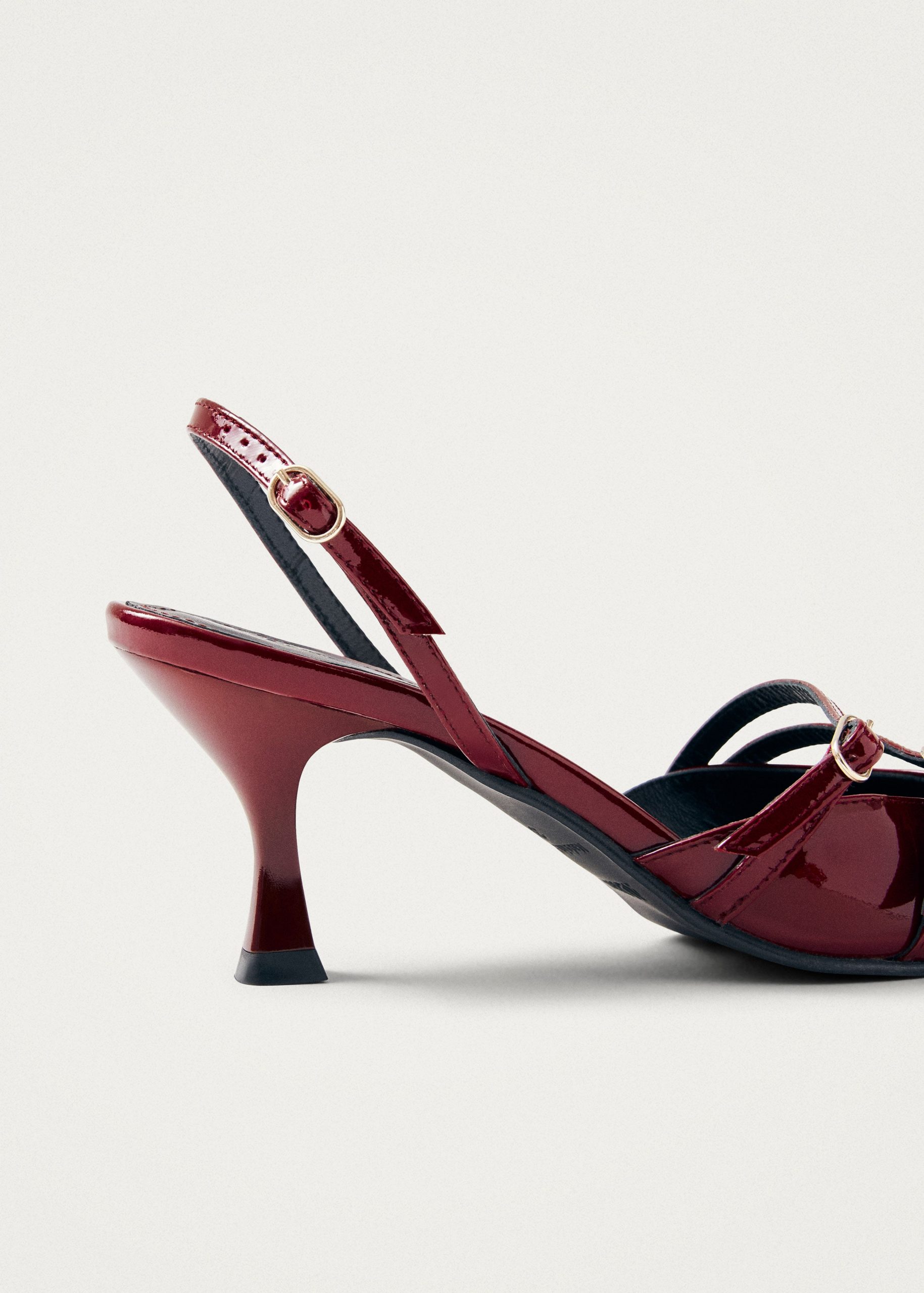 Joelle Burgundy Patent Leather Pumps - Image 6