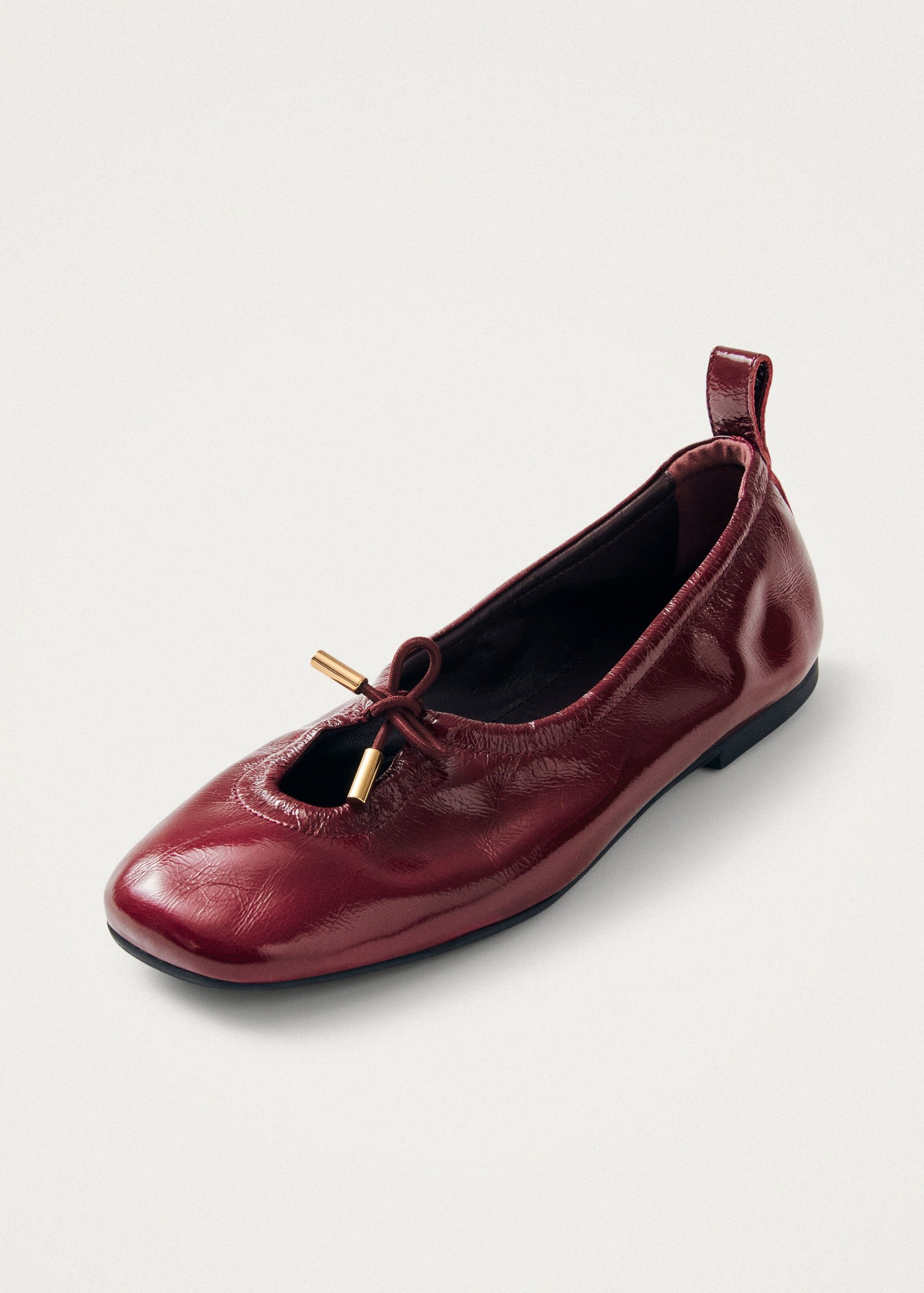 Rosalind Burgundy Patent Leather Ballet Flats - Image 5