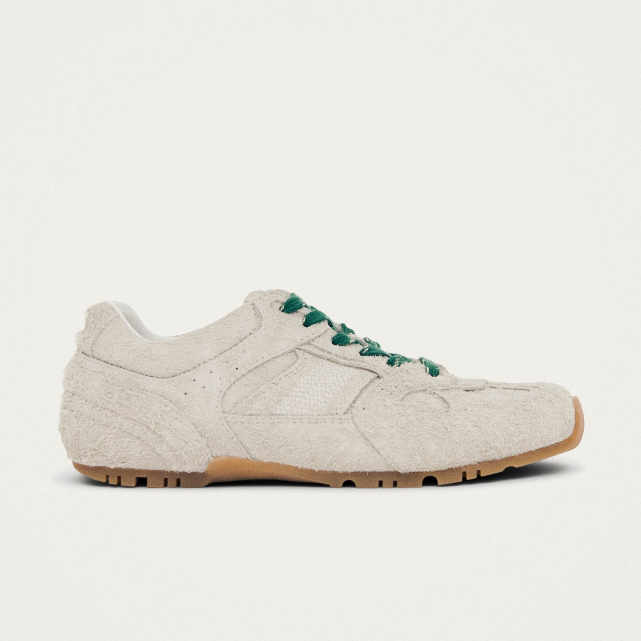 Tb.56 Suede Fuzzy Light Grey Leather Sneakers - Image 3