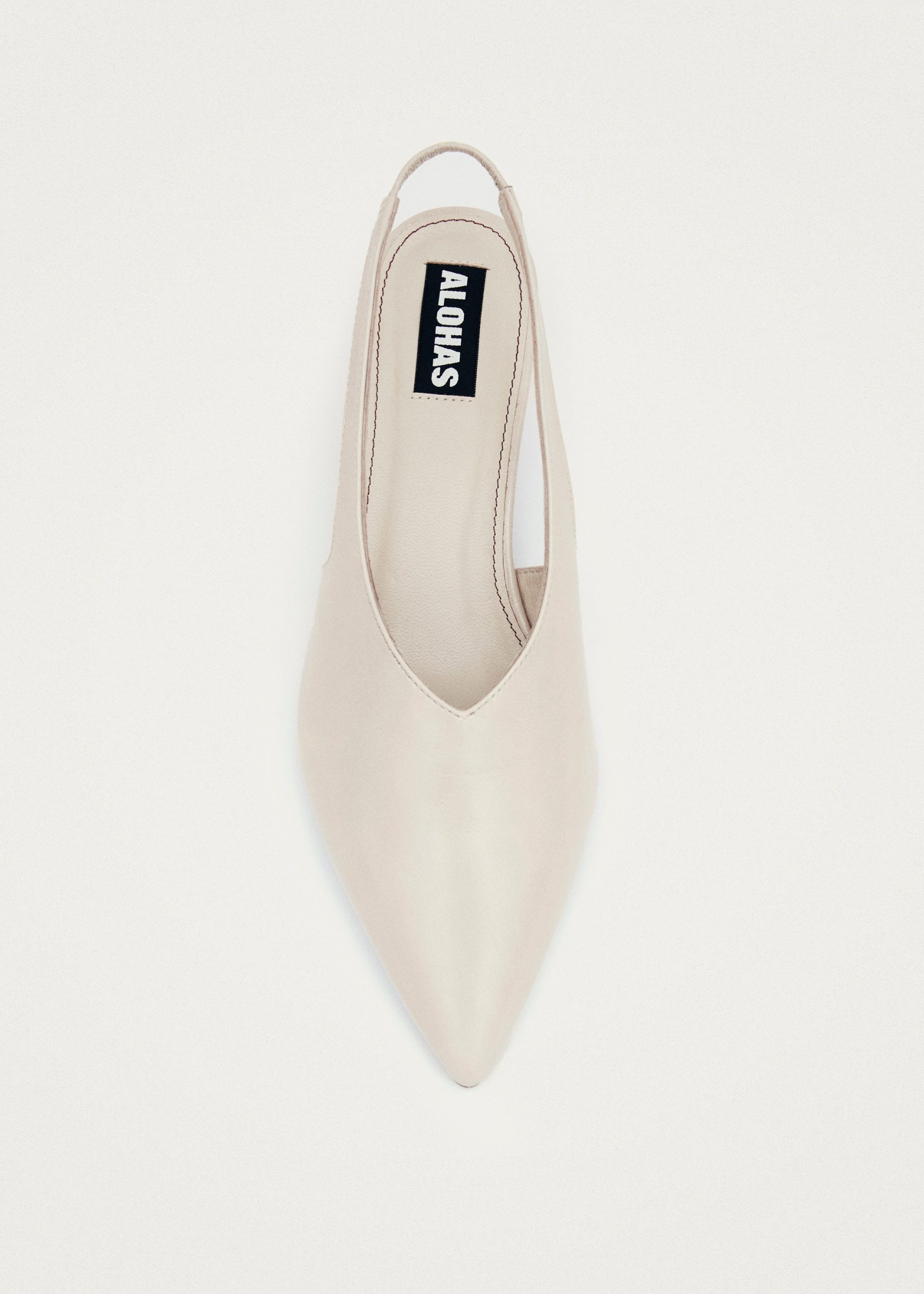Eros Cream Leather Pumps - Image 4