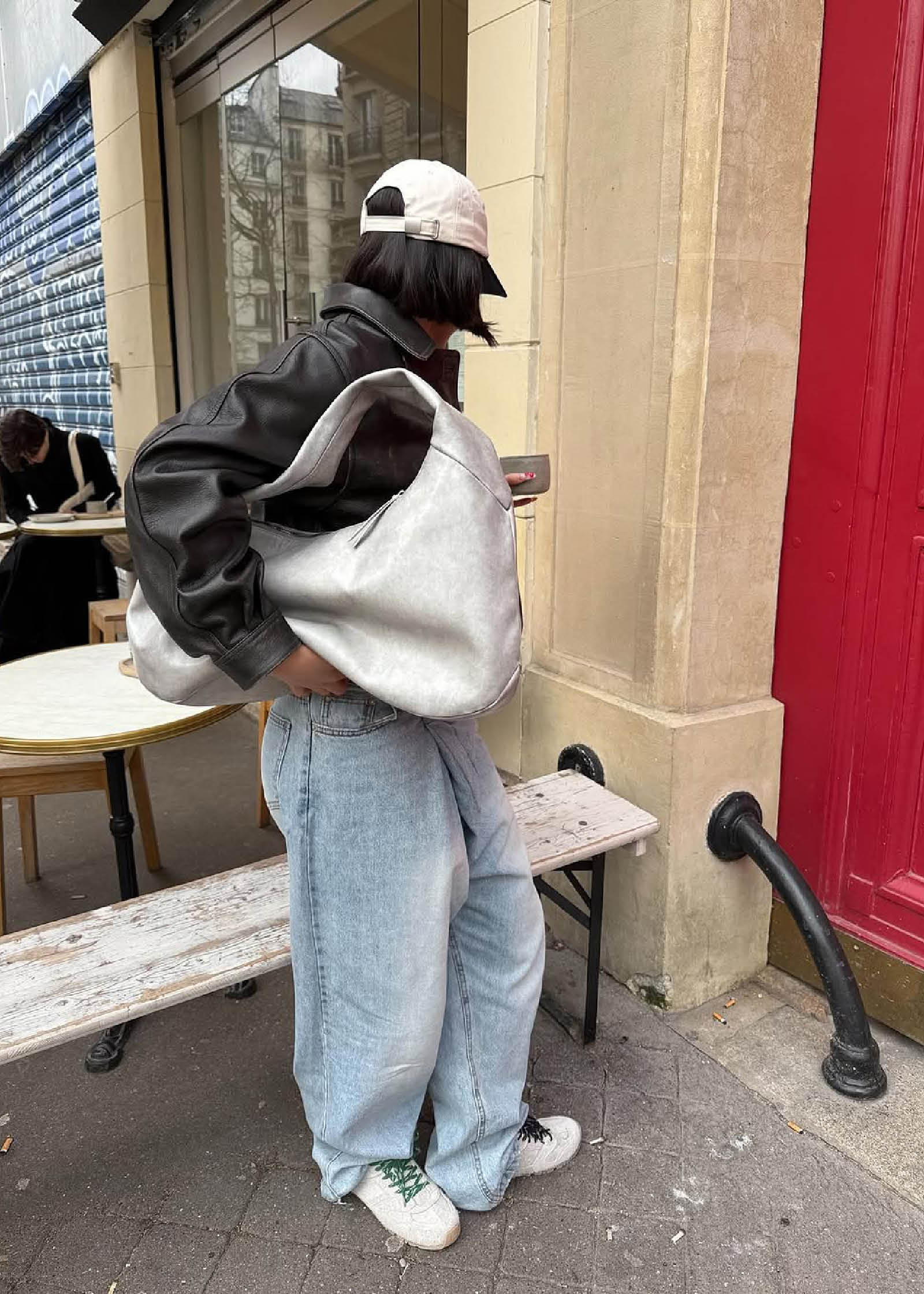 Tb.56 Suede Fuzzy Light Grey Leather Sneakers - Image 9