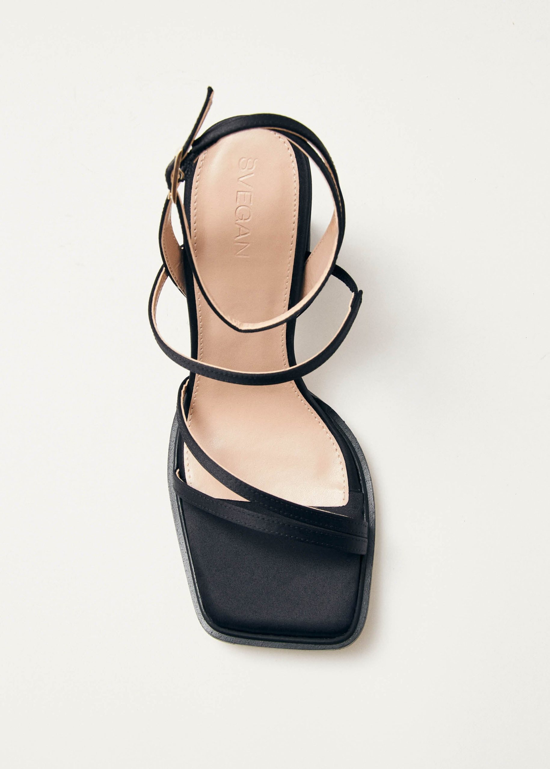 Alexa Silky Black Sandals - Image 7