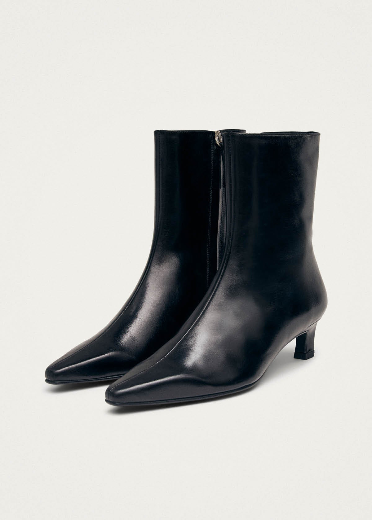 Ambar Rift Black Leather Ankle Boots - Image 4