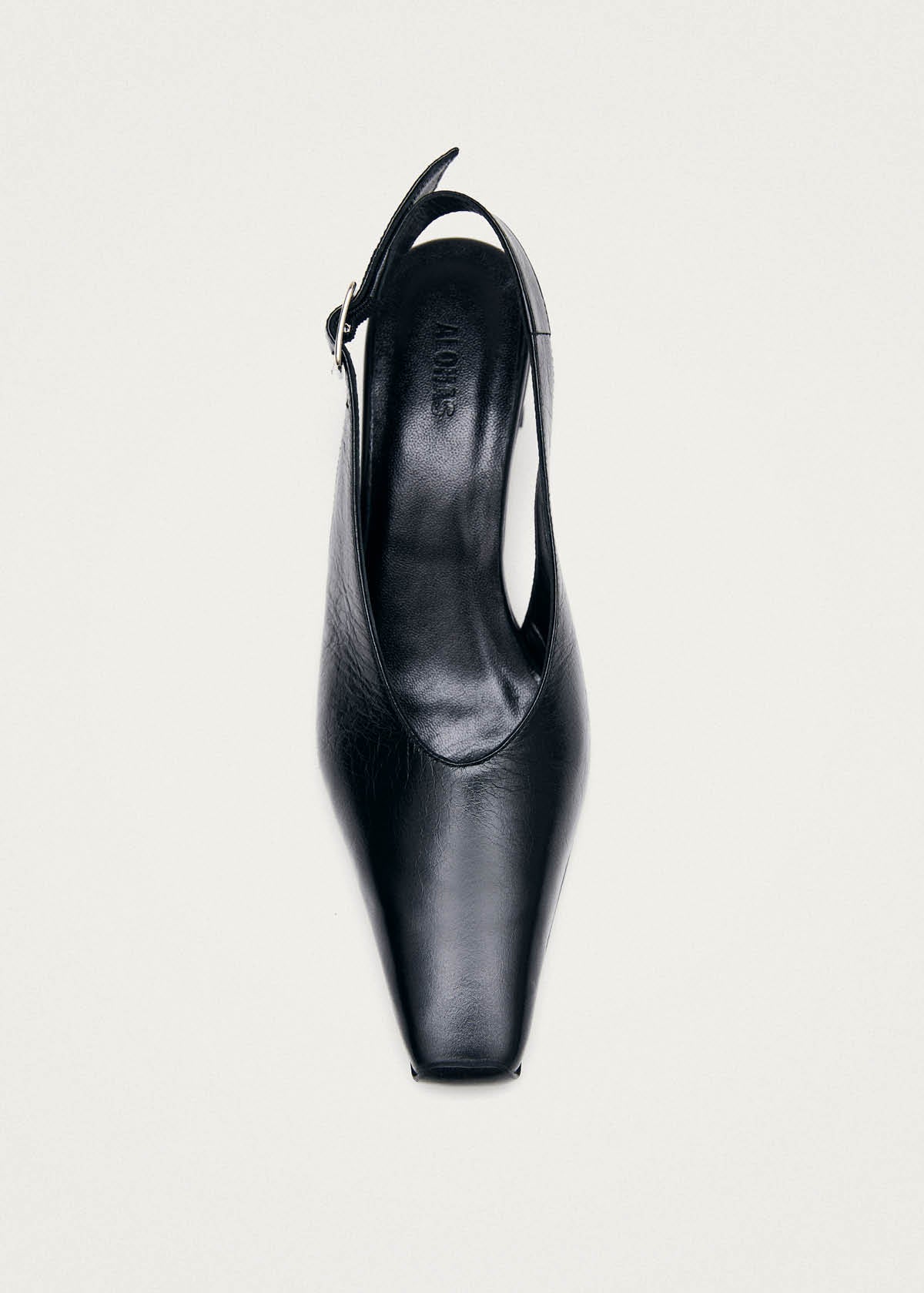 Cendra Rift Black Leather Pumps - Image 4