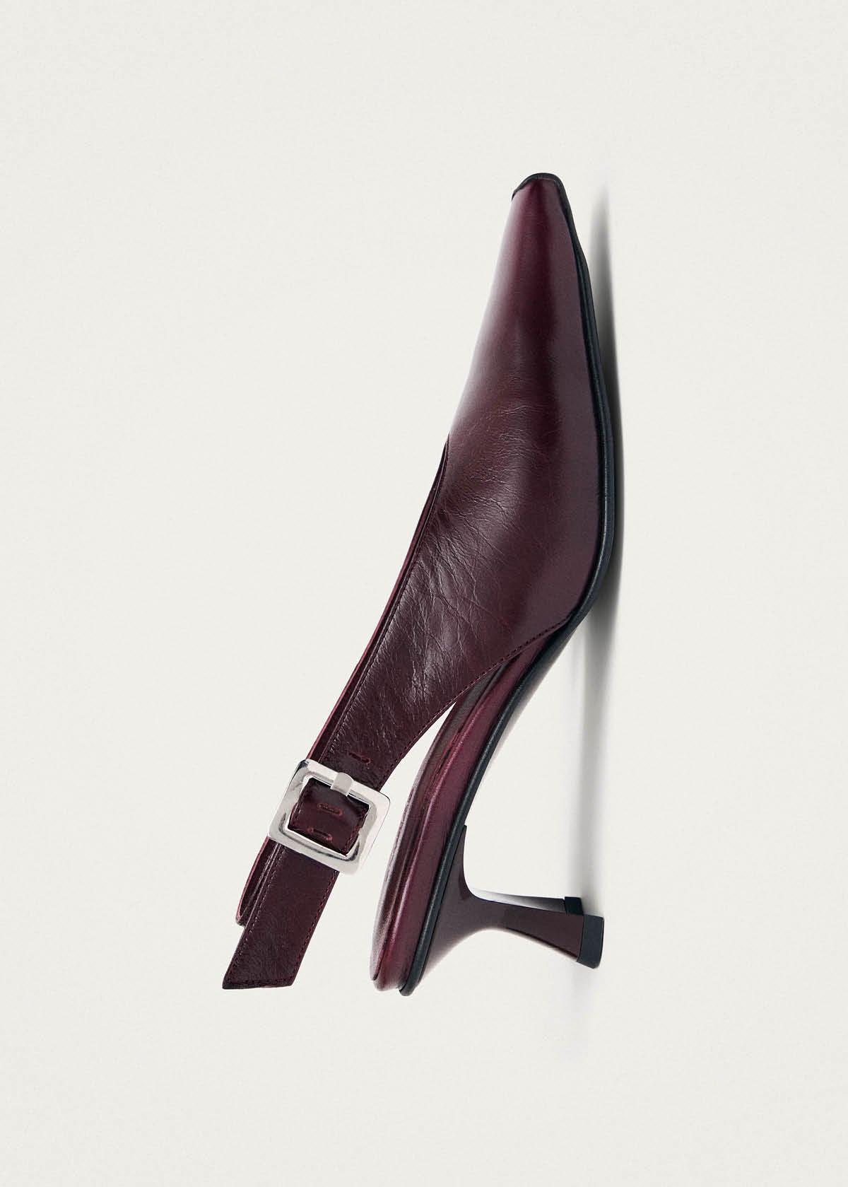 Cendra Rift Burgundy Leather Pumps - Image 5
