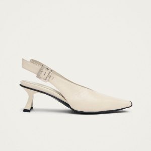 Cendra Rift Cream Leather Pumps