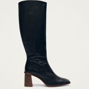 East Black Leather Boots