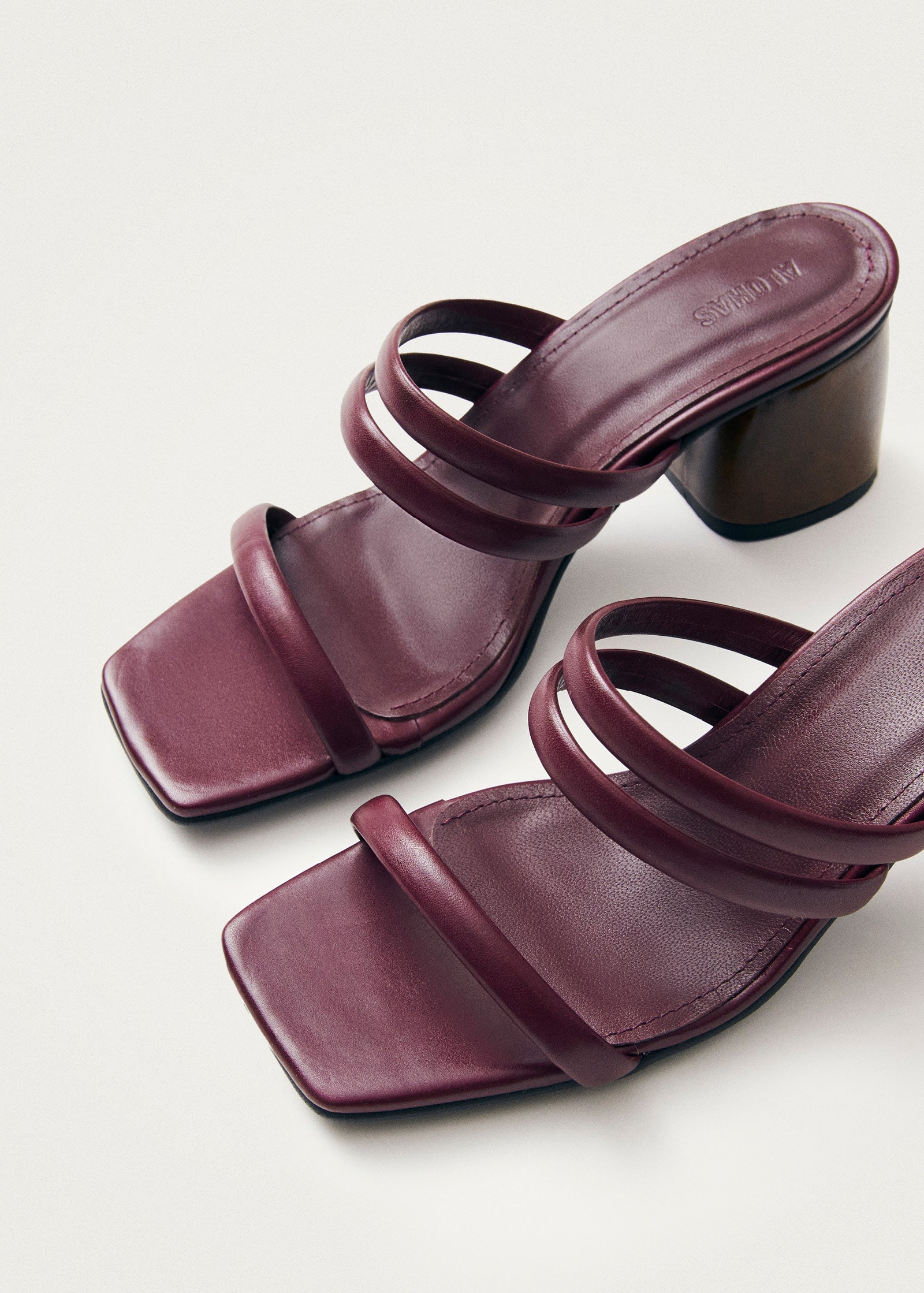 Indiana Bare Burgundy Leather Sandals - Image 6