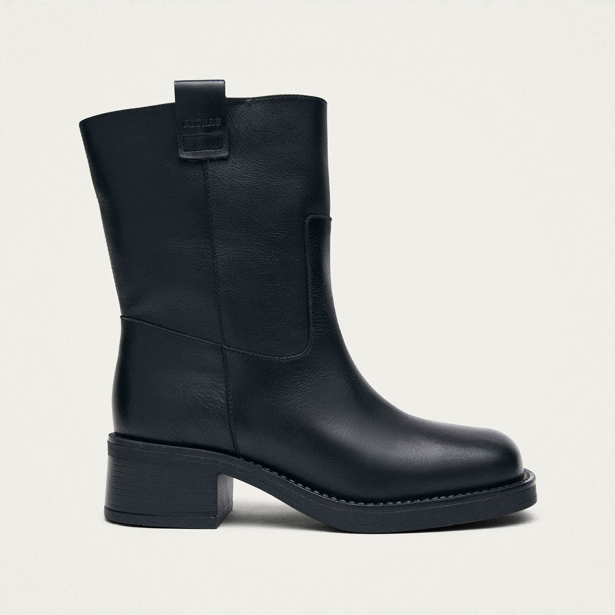 Rajan Brushed Black Leather Boots - Image 3