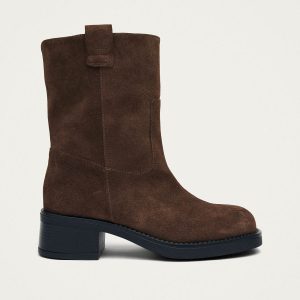 Rajan Suede Brown Leather Boots