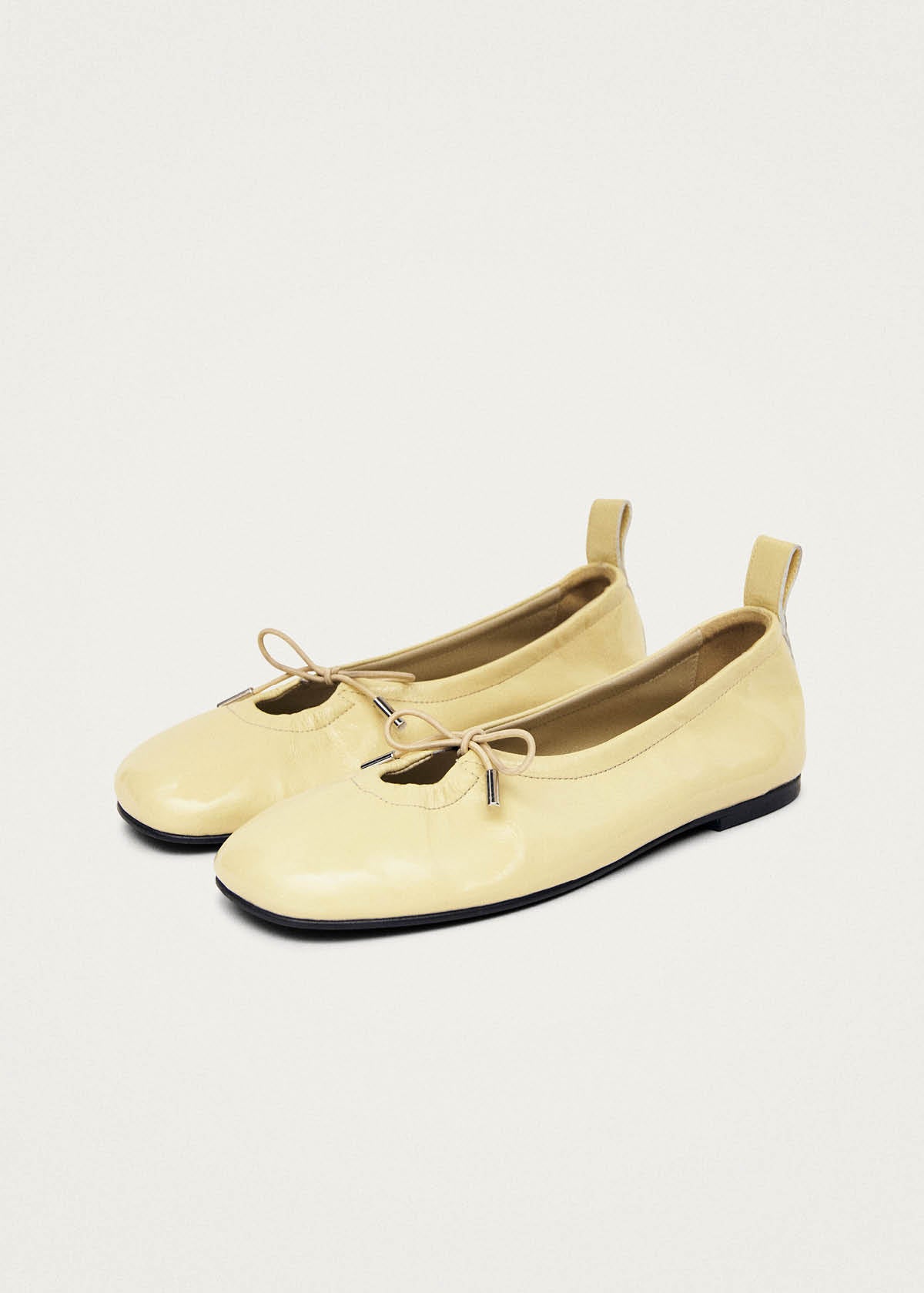 Rosalind Patent Vanilla Leather Ballet Flats - Image 4