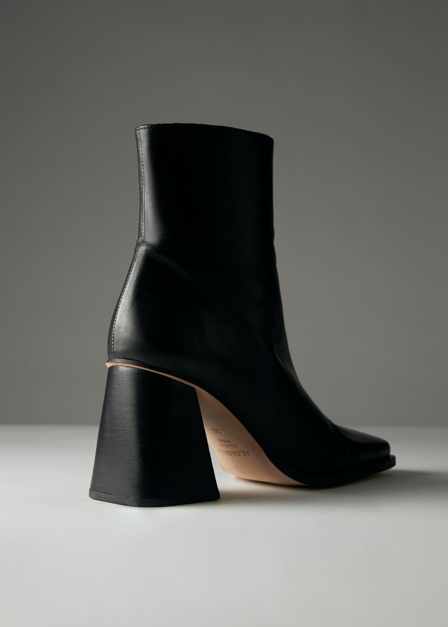 South Black Leather Ankle Boots - Image 2