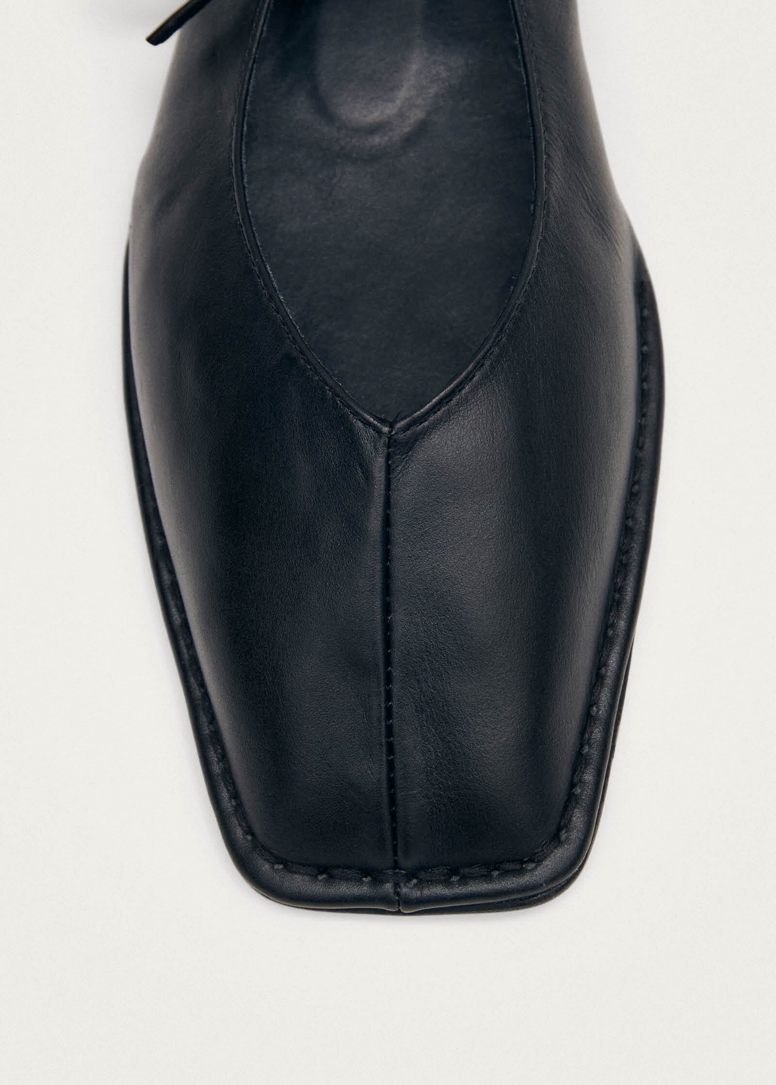 Sway Black Leather Ballet Flats - Image 7