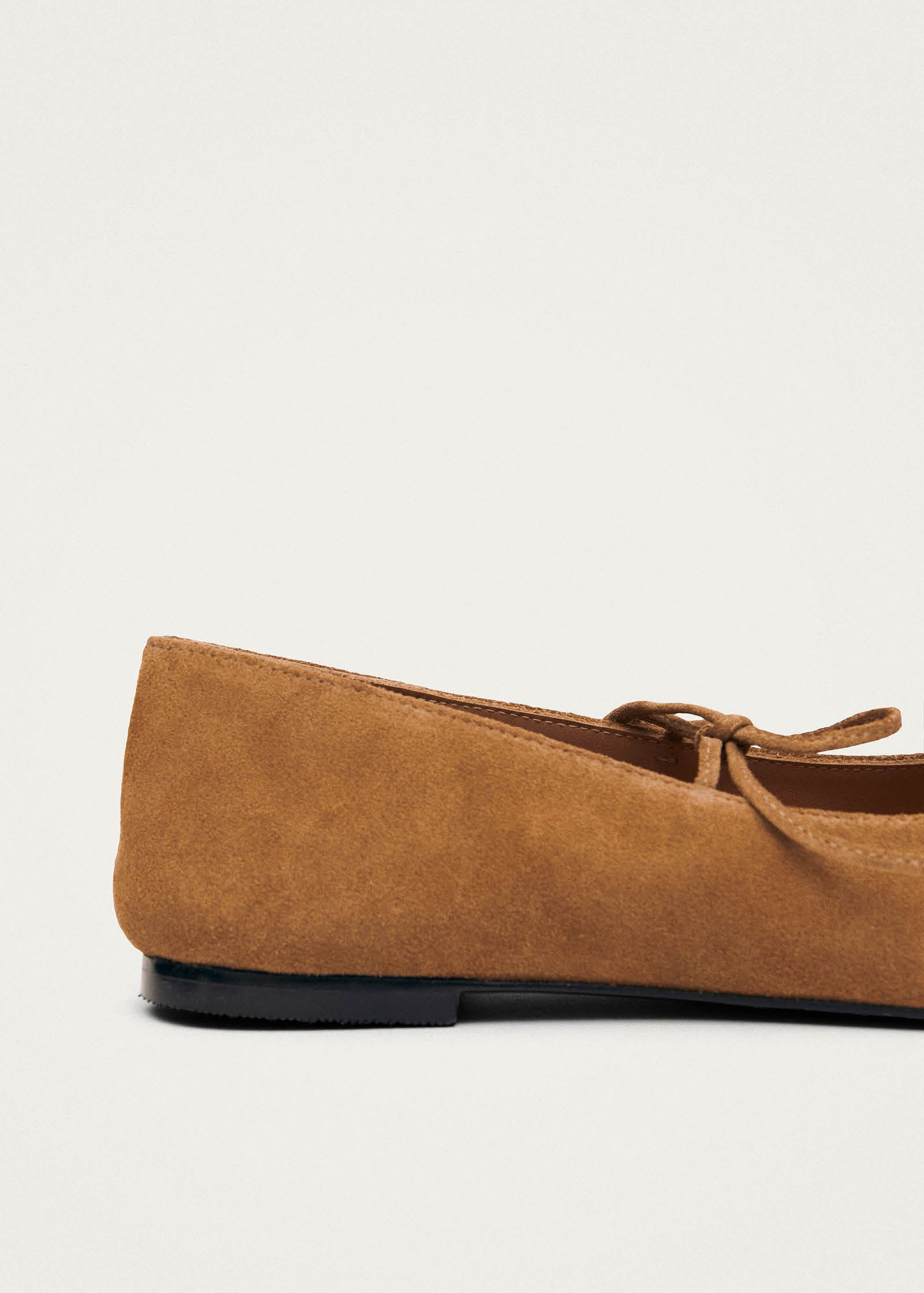 Sway Suede Tan Leather Ballet Flats - Image 7