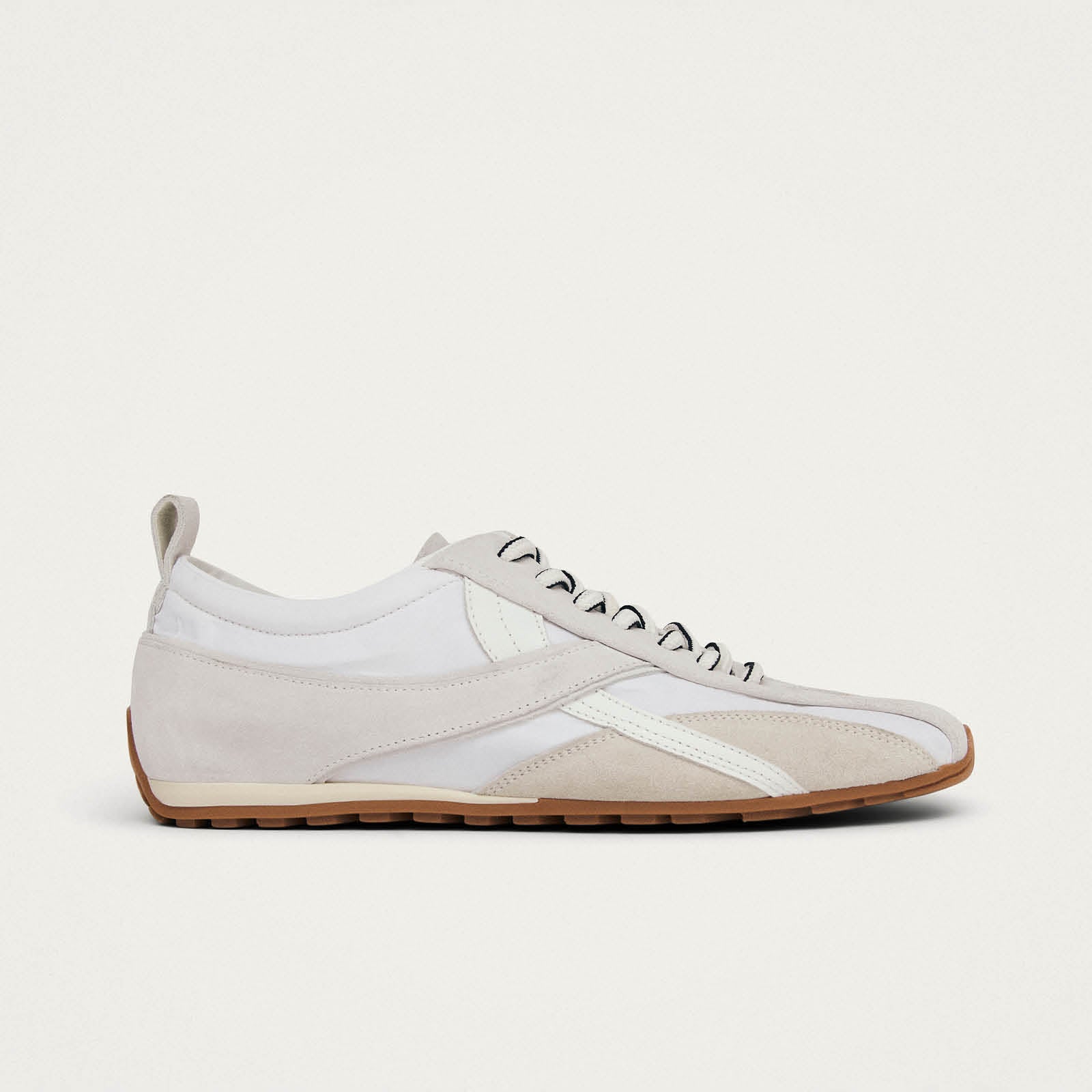 Tb.304 Nylon All White Leather Sneakers - Image 3