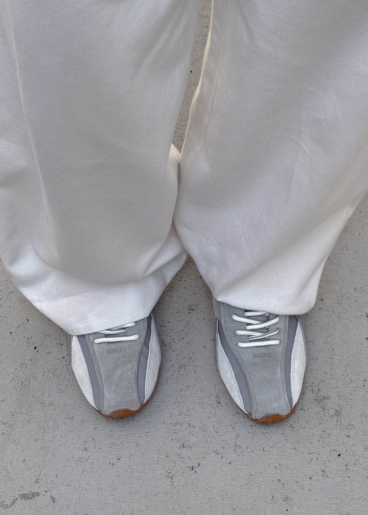 Tb.304 Nylon Grey Leather Sneakers - Image 2