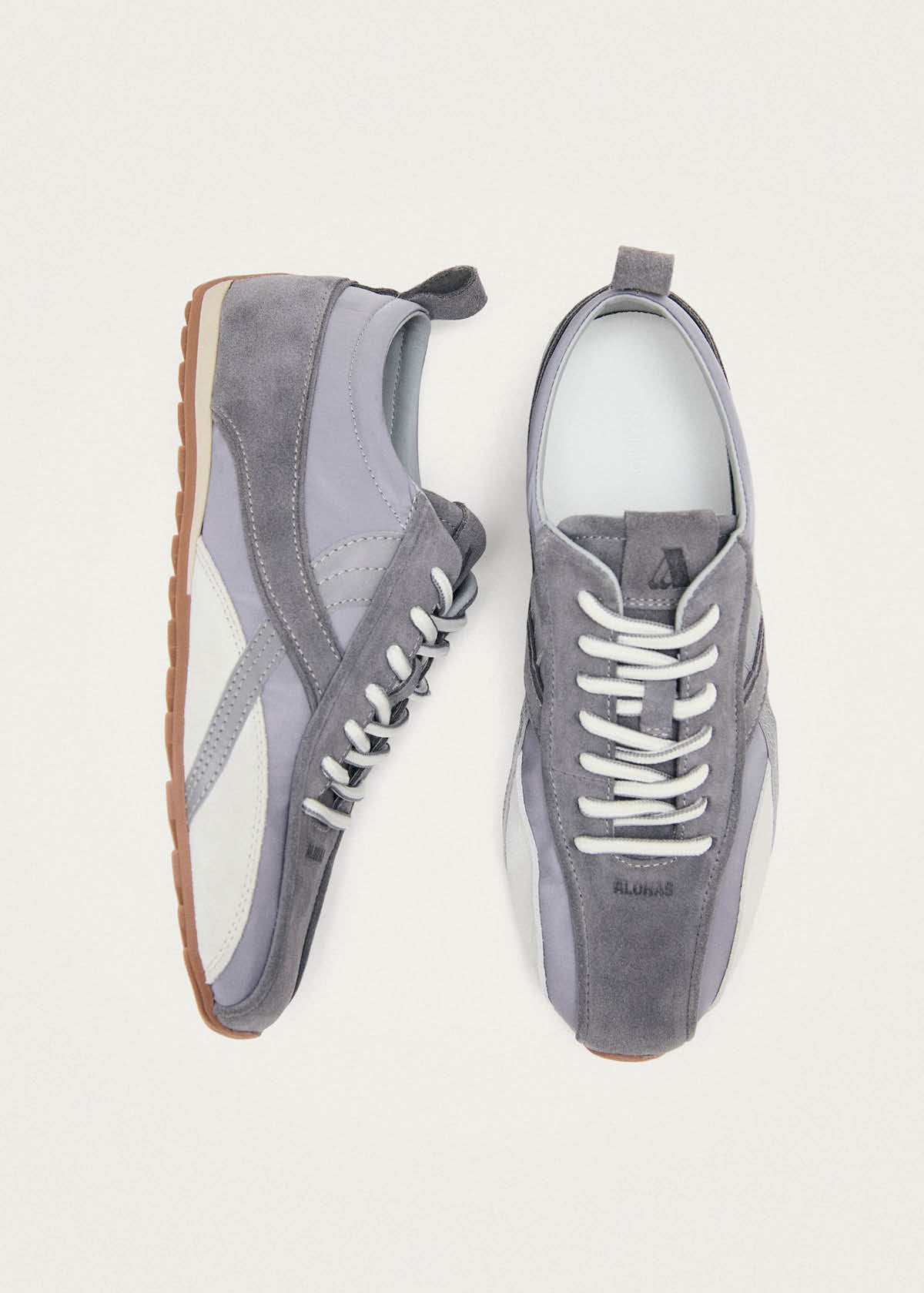 Tb.304 Nylon Grey Leather Sneakers - Image 6
