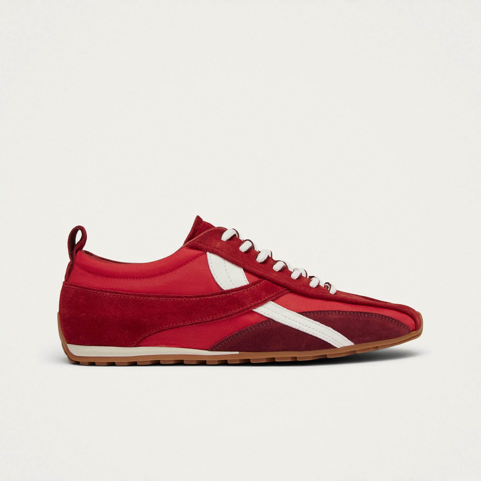 Tb.304 Nylon Red Leather Sneakers - Image 3