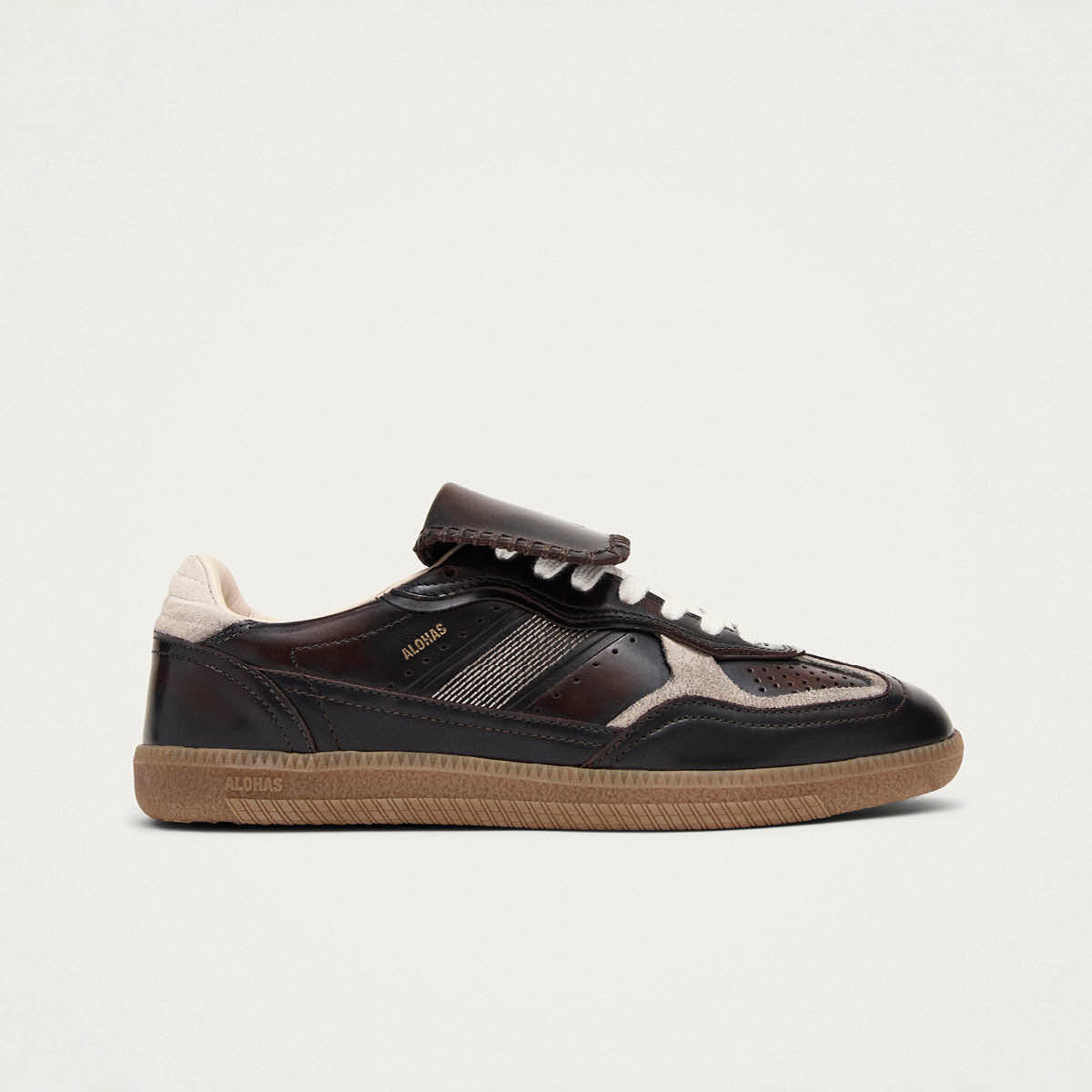 Tb.490 Club Brushed Dark Chocolate Leather Sneakers - Image 3
