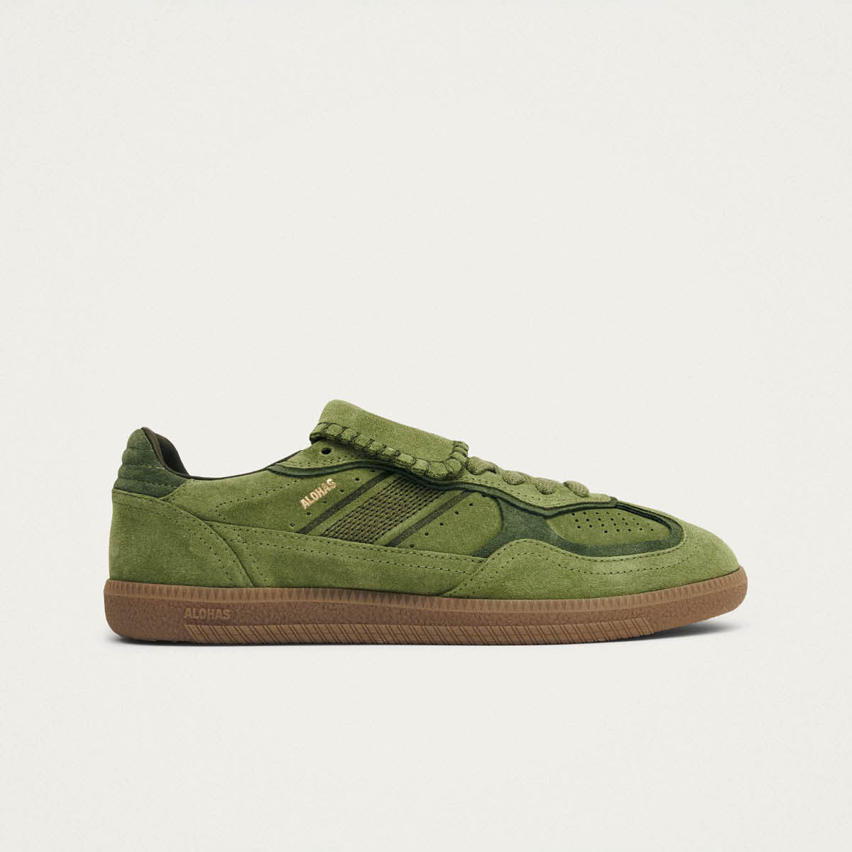 Tb.490 Club Suede Green Leather Sneakers - Image 3