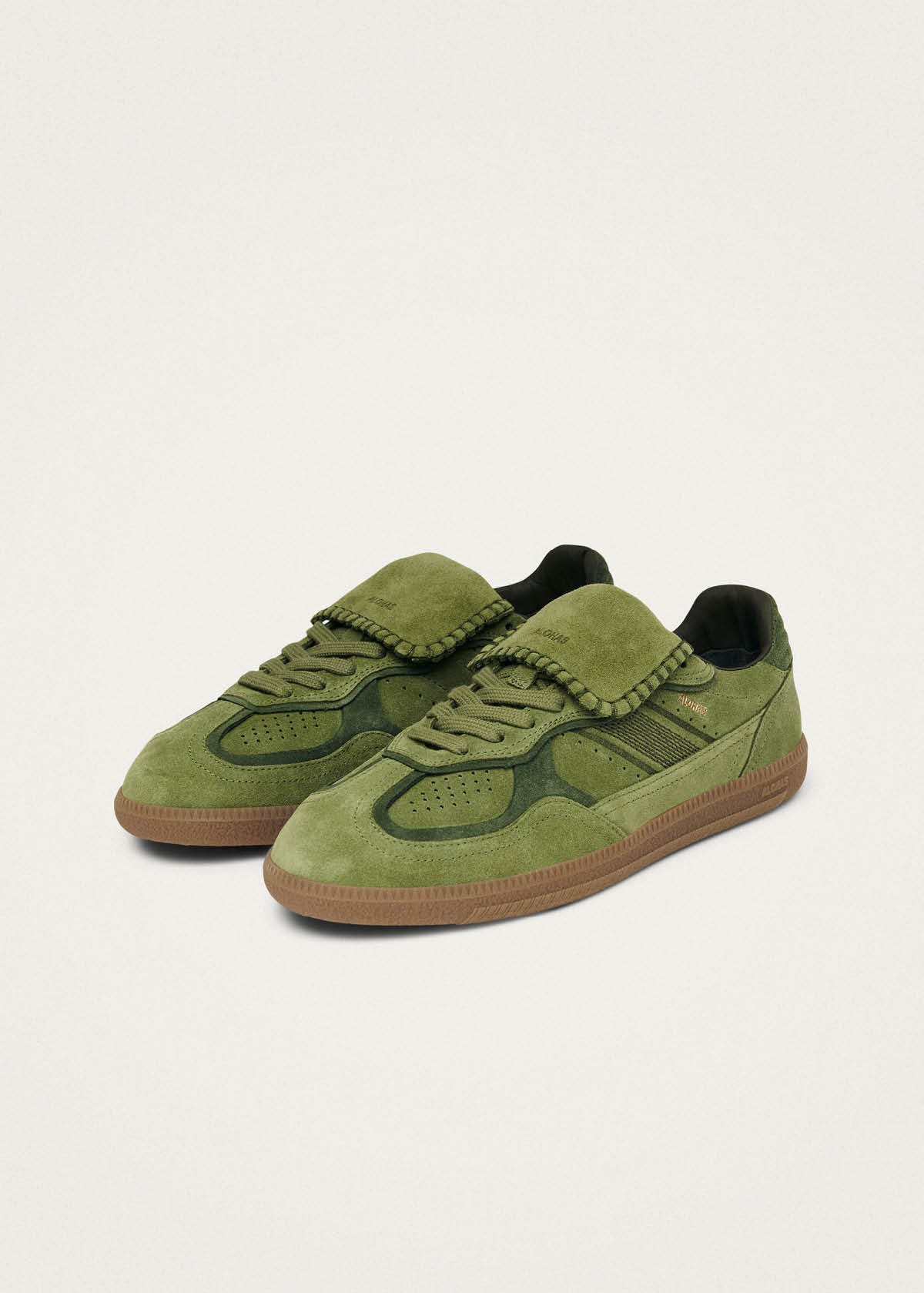 Tb.490 Club Suede Green Leather Sneakers - Image 2