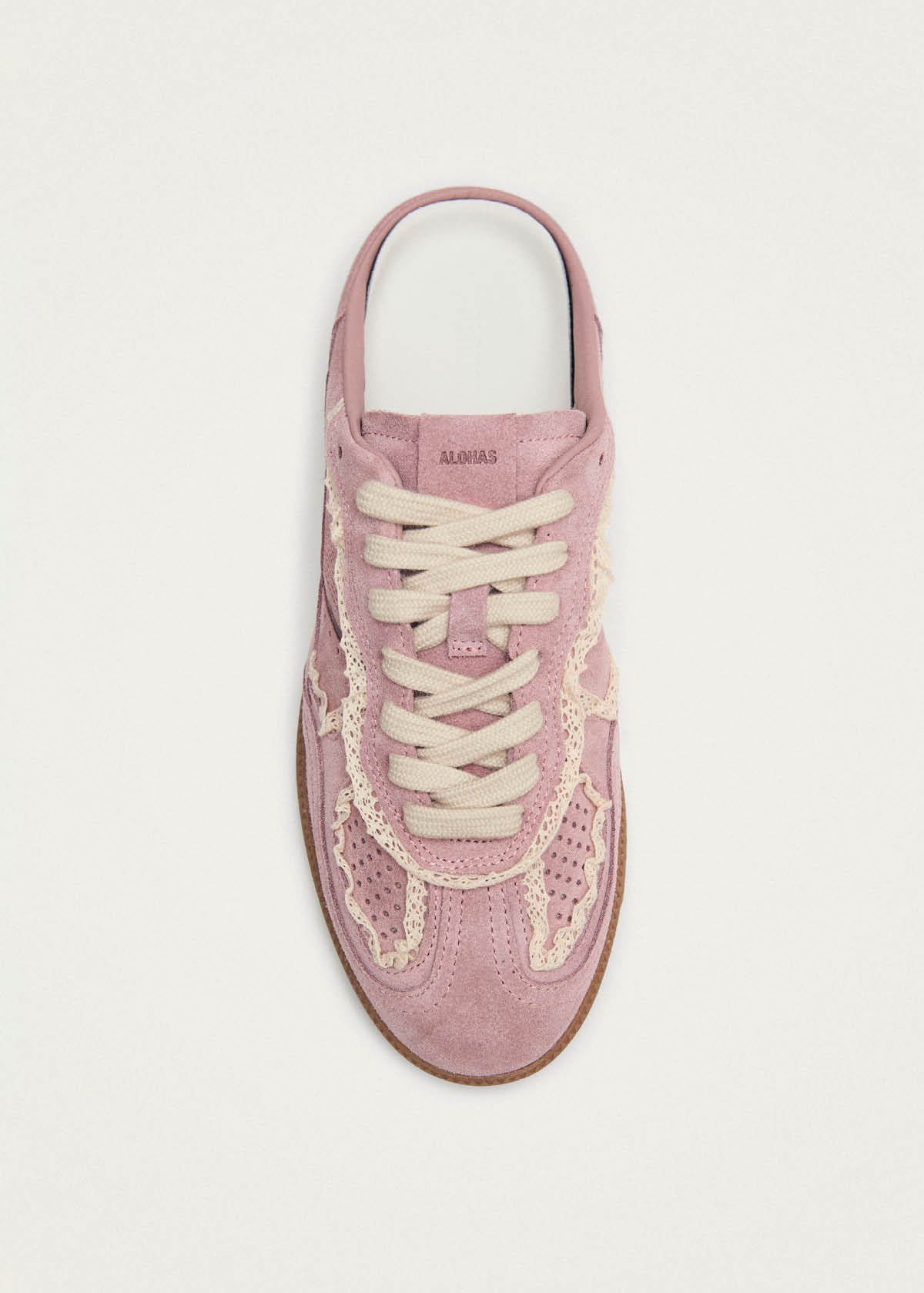 Tb.490 Mule Crochet Pink Leather Sneakers - Image 5