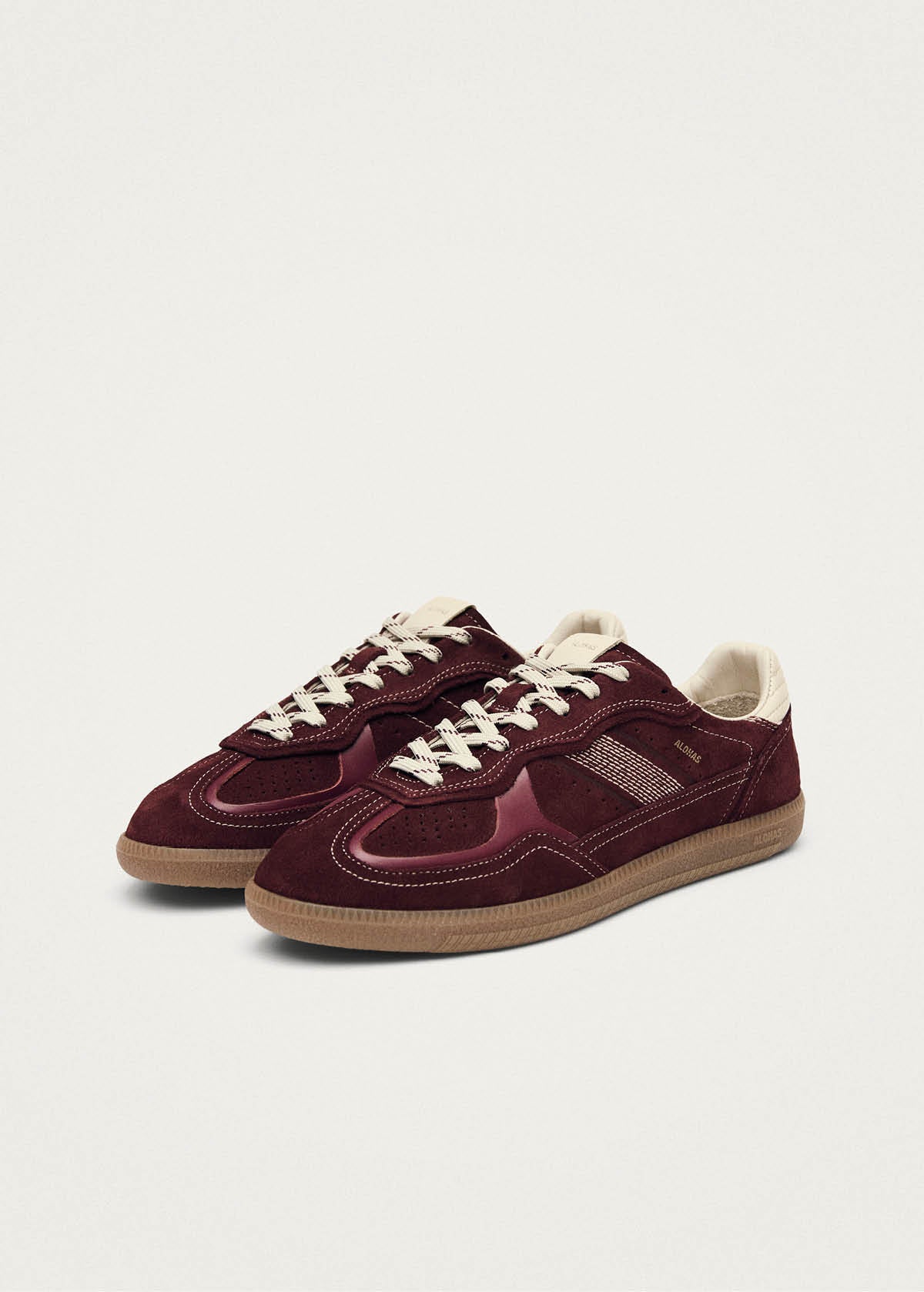 Tb.490 Rife Burgundy Cream Leather Sneakers - Image 2