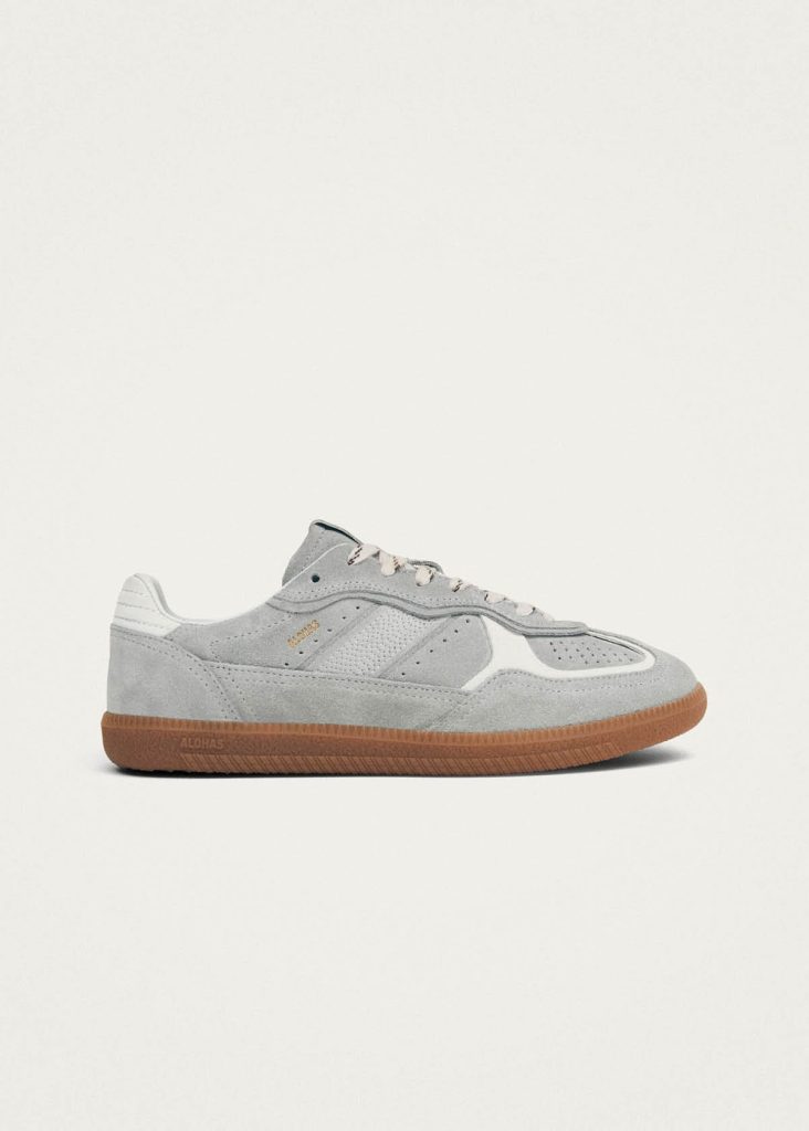 Tb.490 Rife Grey Leather Sneakers