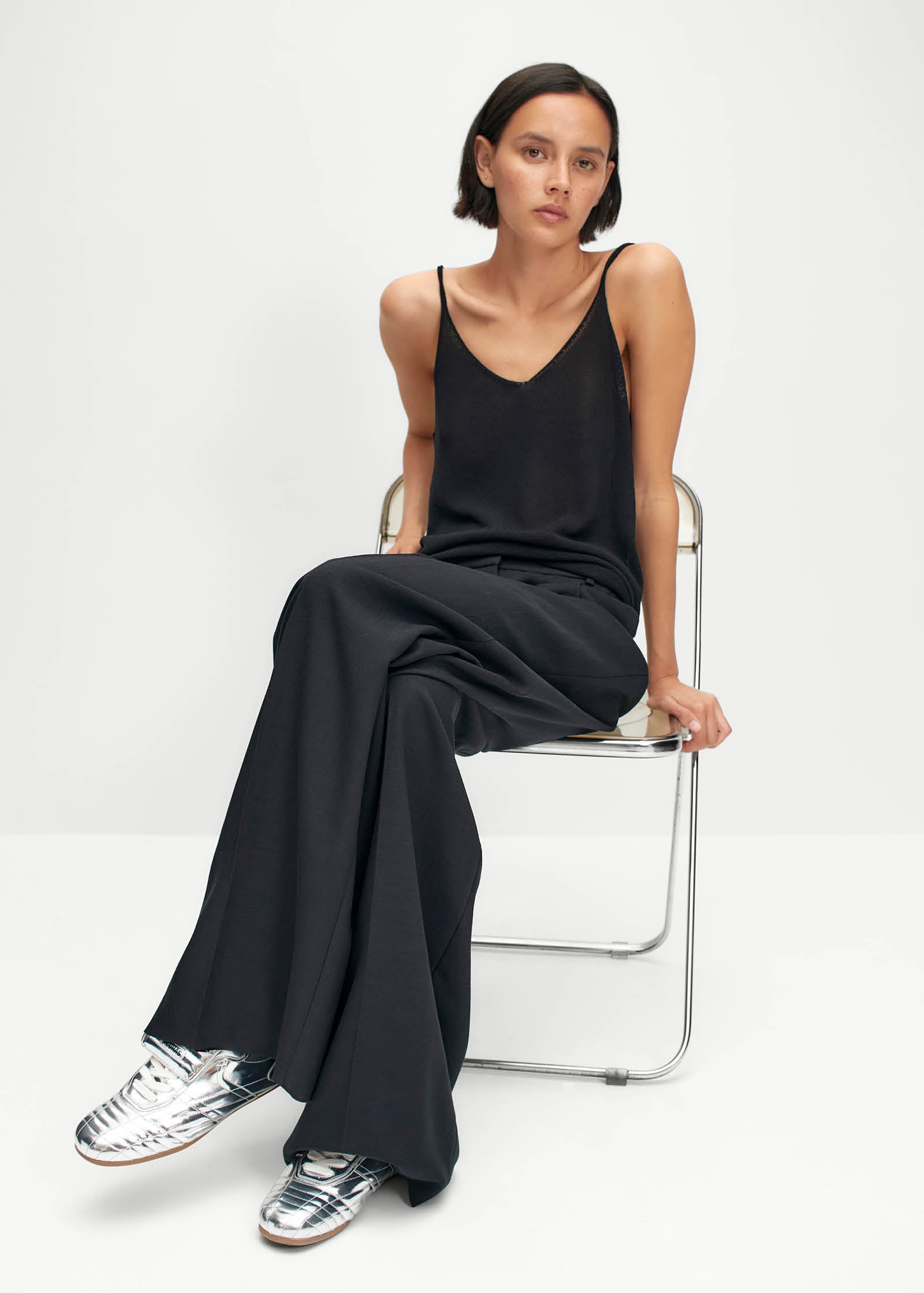 Tb.99 Silver Leather Sneakers - Image 2